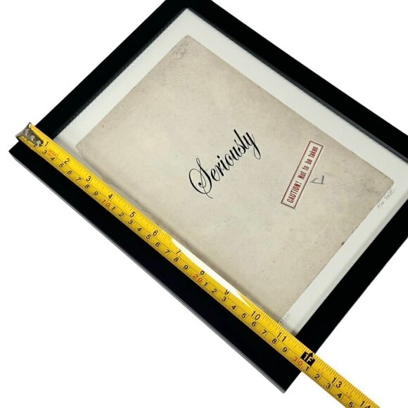 NEW Smith & Co Wall Art Print Vintage Style Caution - Not To Be Taken Seriously - Picture 4 of 9